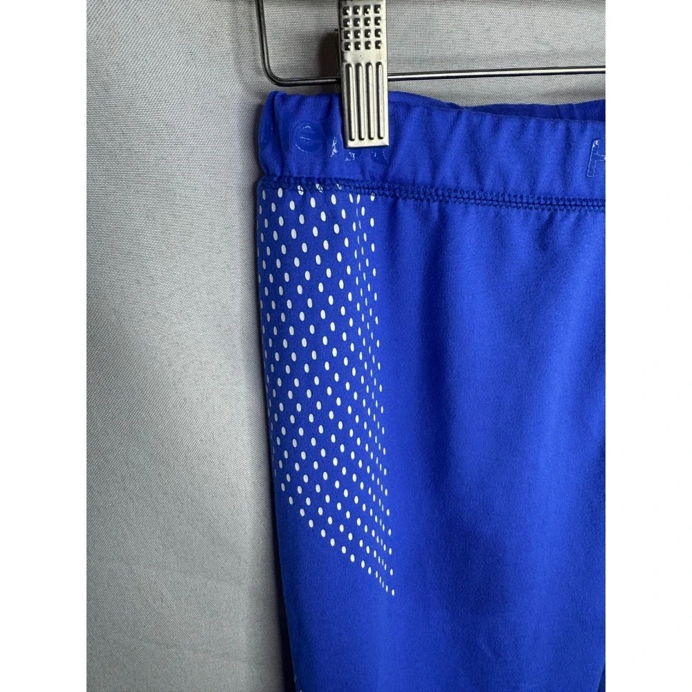 Hurley Girls Nike Dri-FIT Blue Polka Dot Active Leggings Size M 10-12